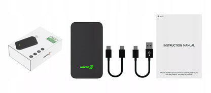 Belaidis adapteris Carlinkit 5.0 (2Air-T) RGB, skirtas CarPlay ir Android Auto sistemoms