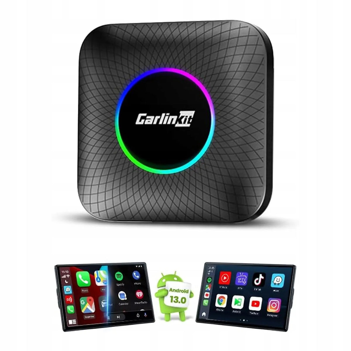 Belaidis adapteris Carlinkit TBOX 8GB 128GB CarPlay Android Auto juodas