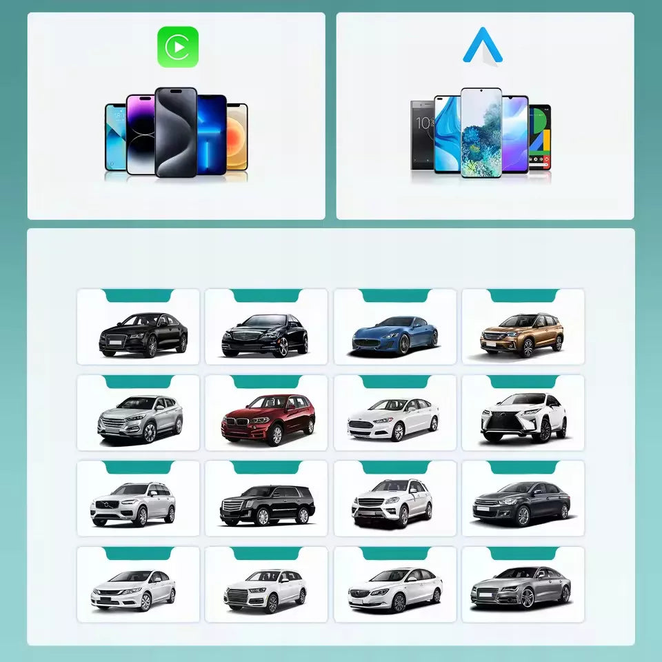 Belaidis adapteris Ottocast Mini 2-in-1 CarPlay / Android Auto CA505-T