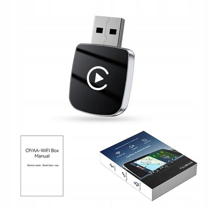 Belaidis Android Auto CarPlay 2in1 adapteris iPhone USB USB-C