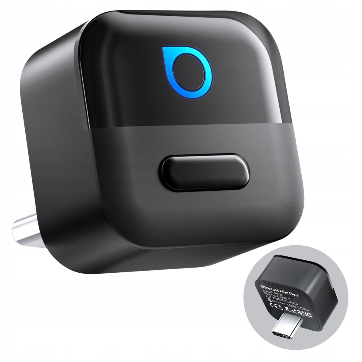Belaidis Android Auto ir CarPlay adapteris WiFi 6 Dual Phone 2in1 USB-C