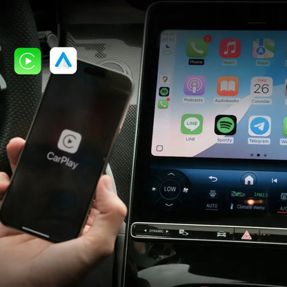 Belaidis Android Auto ir CarPlay adapteris WiFi 6 Dual Phone 2in1 USB-C