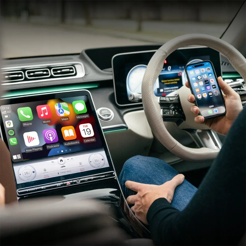 Belaidis Android Auto ir CarPlay adapteris WiFi 6 Dual Phone 2in1 USB-C