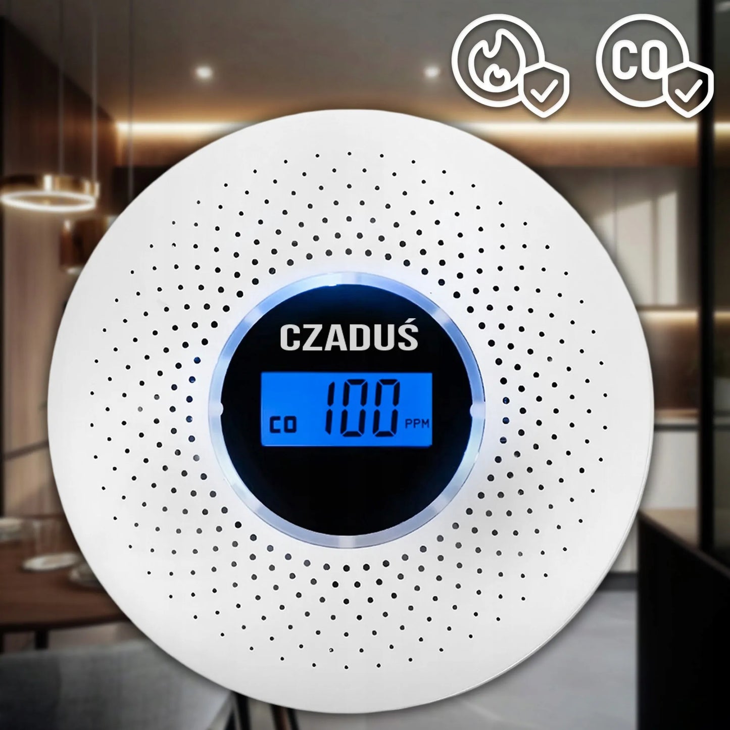 Belaidis anglies monoksido ir dūmų detektorius JKD-512COM – sertifikuota signalizacija
