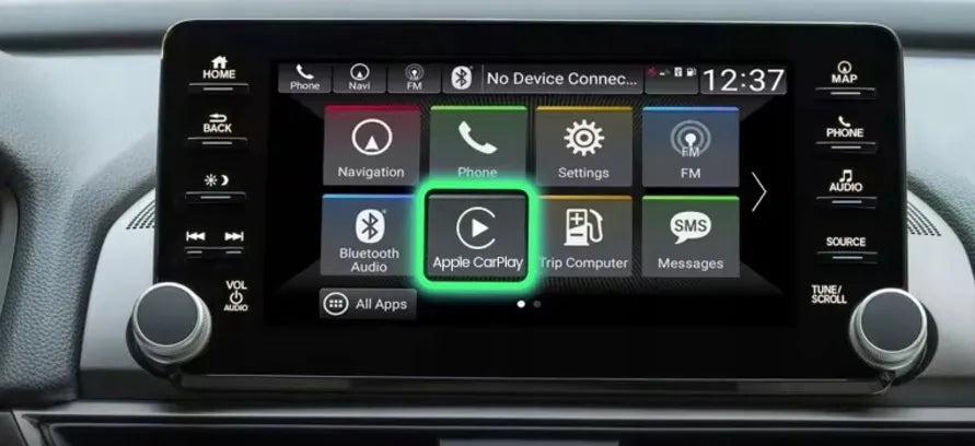 Belaidis automobilinis USB adapteris, skirtas Android Auto ir Apple CarPlay AI&JL