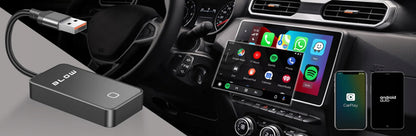 Belaidis BLOW CarPlay ir Android Auto adapteris USB-A/USB-C WiFi BT 5.0 PRO