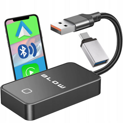 Belaidis BLOW CarPlay ir Android Auto adapteris USB-A/USB-C WiFi BT 5.0 PRO