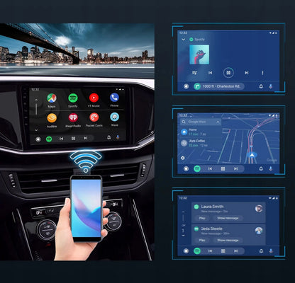Belaidis BLOW CarPlay ir Android Auto adapteris USB-A/USB-C WiFi BT 5.0 PRO