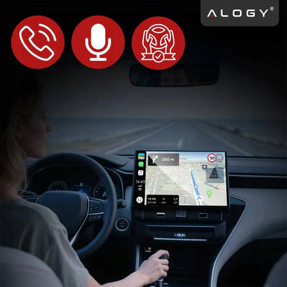 Belaidis CarPlay adapteris 5.8GHz Plug&Play iOS/Android Auto USB USB-C