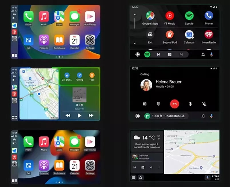 Belaidis CarPlay Android Auto USB adapteris, 2-in-1 WiFi Bluetooth