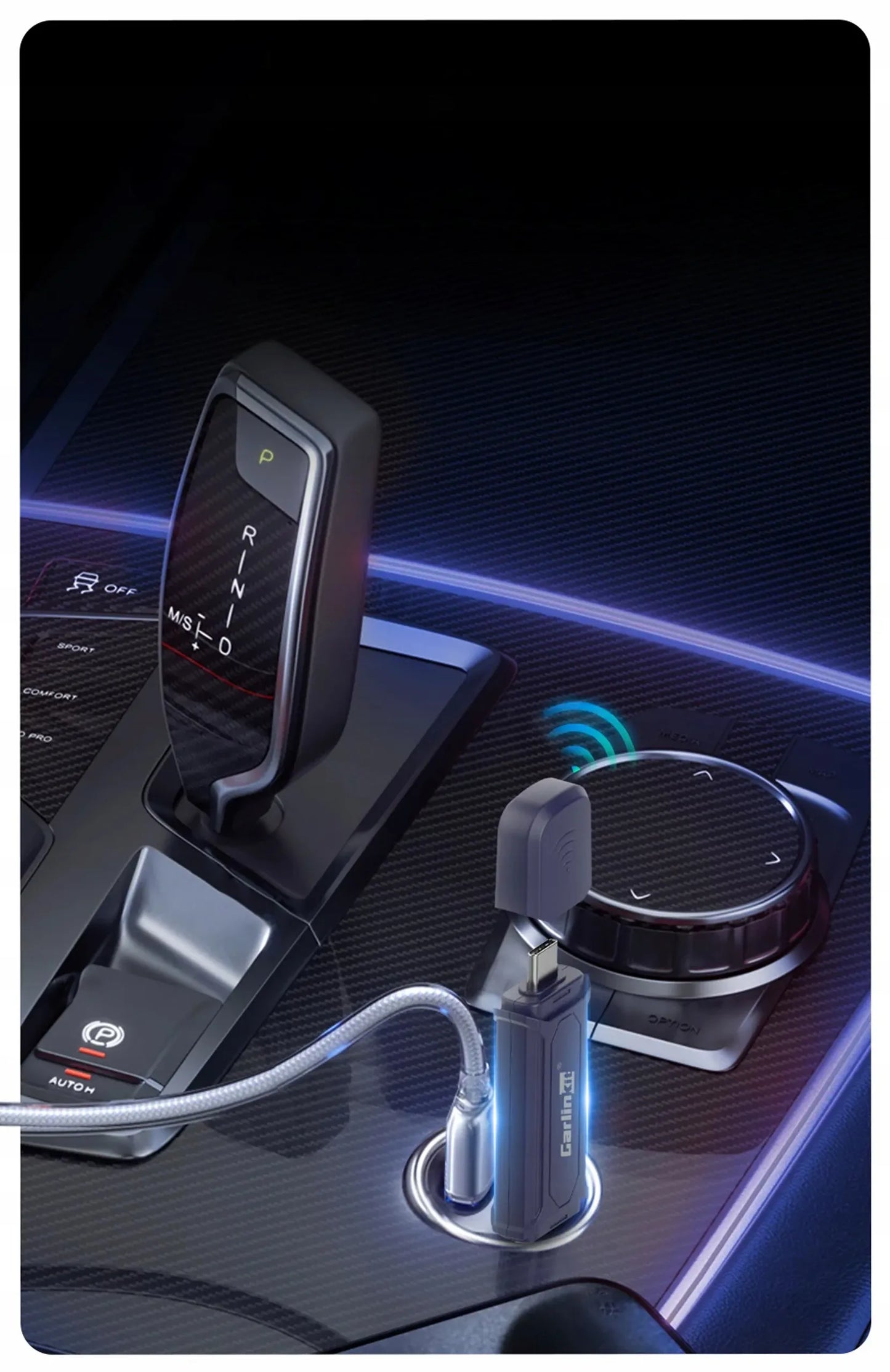 Belaidis CarPlay ir Android Auto adapteris Carlinkit MINI SE PRO