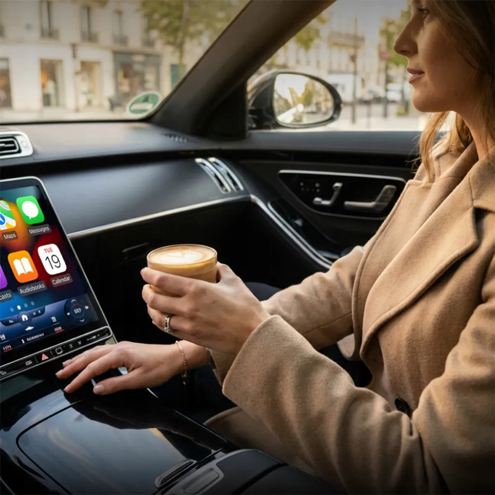 Belaidis „CarPlay“ ir „Android Auto“ USB „Wi-Fi“ adapteris