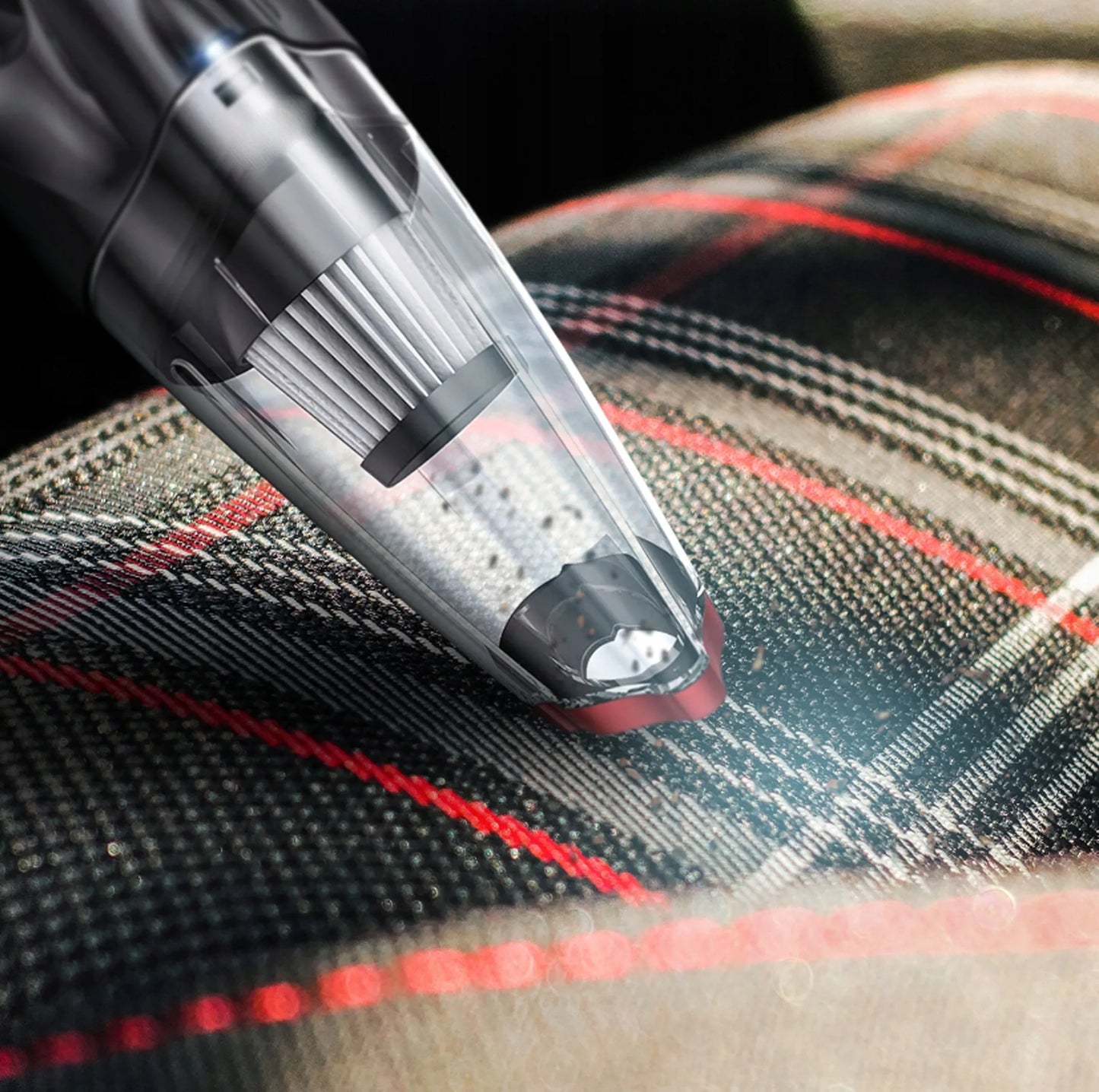 Belaidis cikloninis automobilių dulkių siurblys 400W bemaišis 16000 PA HEPA