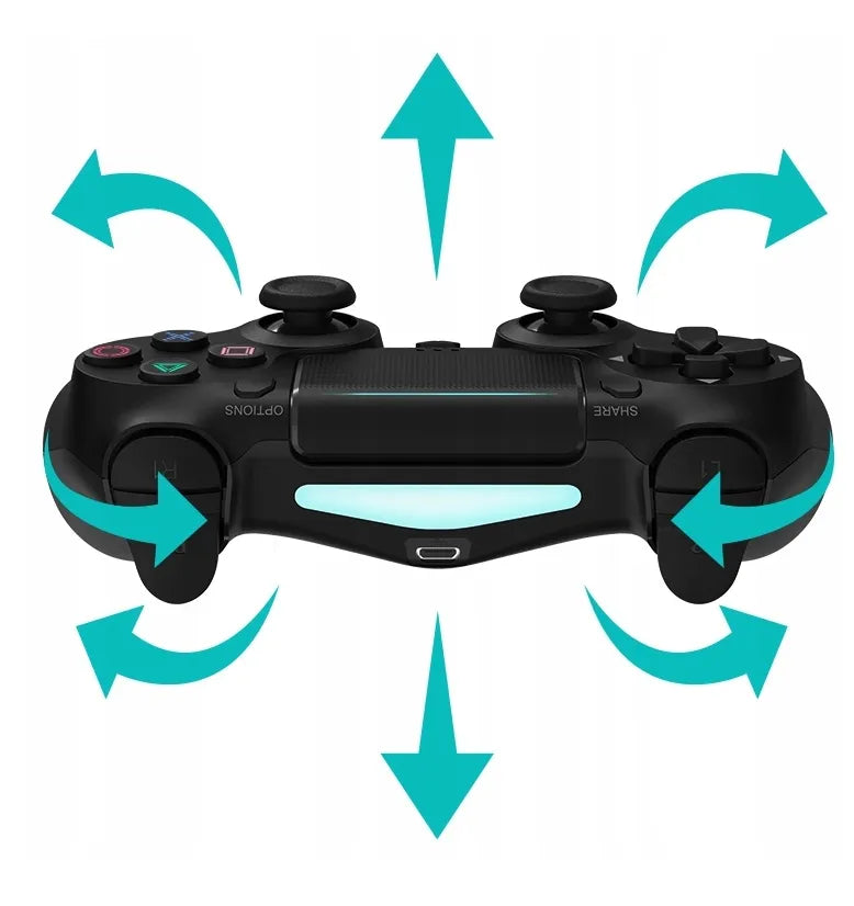 Belaidis ir laidinis valdiklis PS4, juodas