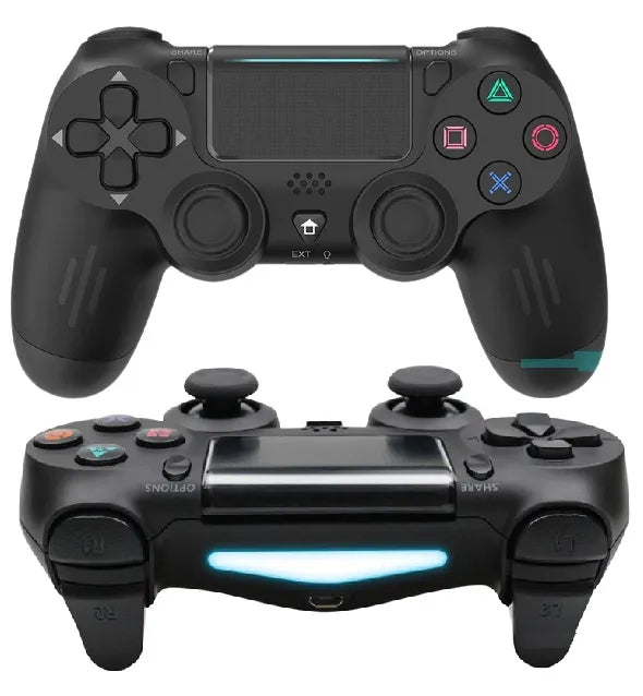 Belaidis ir laidinis valdiklis PS4, juodas