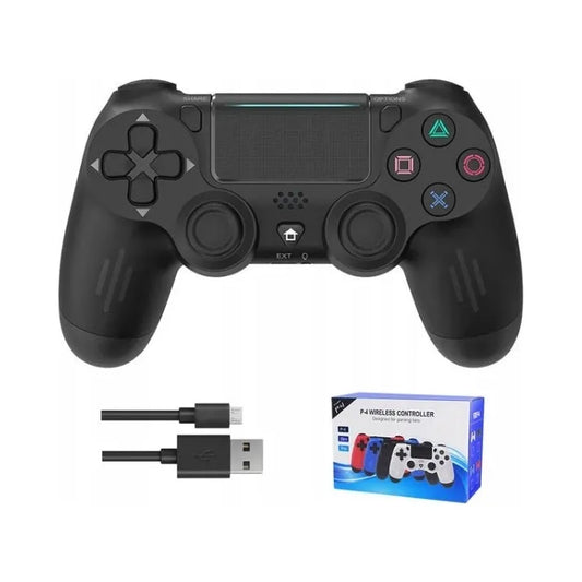 Belaidis ir laidinis valdiklis PS4, juodas