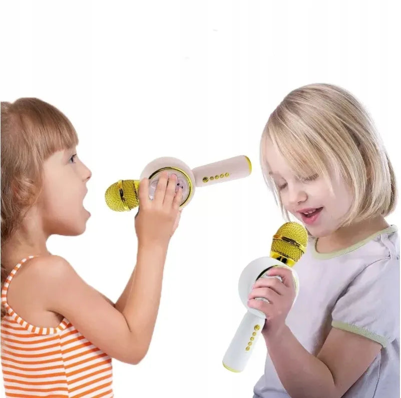 Belaidis karaoke mikrofonas vaikams „Sweet Bunny“ su „Bluetooth“ garsiakalbiu