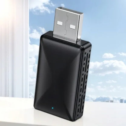 Belaidis mini USB / USB-C adapteris "CarPlay" ir "Android Auto" sistemoms, skirtas "iPhone" bei "iOS" įrenginiams