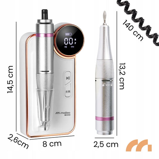 Belaidis nagų frezavimo aparatas „Maltec Beauty ND-6“ su manikiūro ir pedikiūro rinkiniu