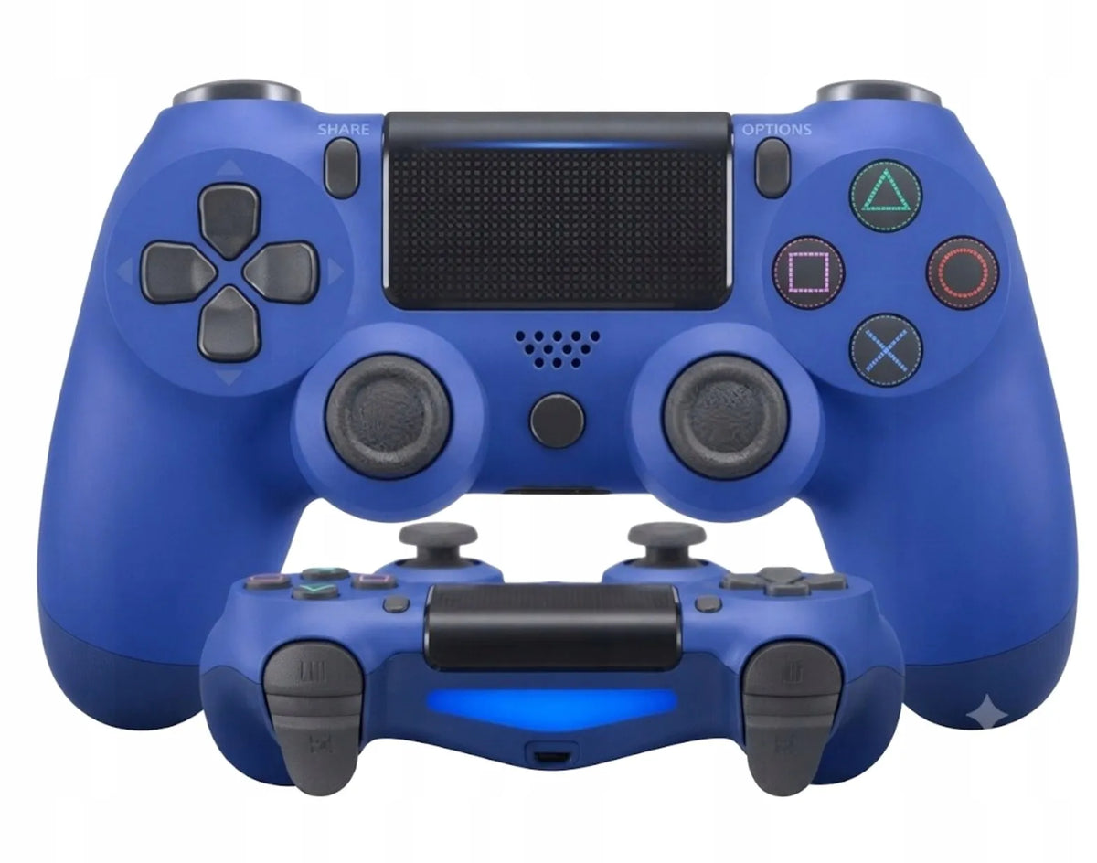 Belaidis PS4 ir PS3 valdiklis „DOUBLESCHOCK“ su vibracija, „Midnight Blue“