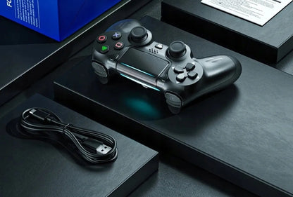 Belaidis PS4 valdiklis su vibracija, PlayStation 4 / Slim / Pro, juodas