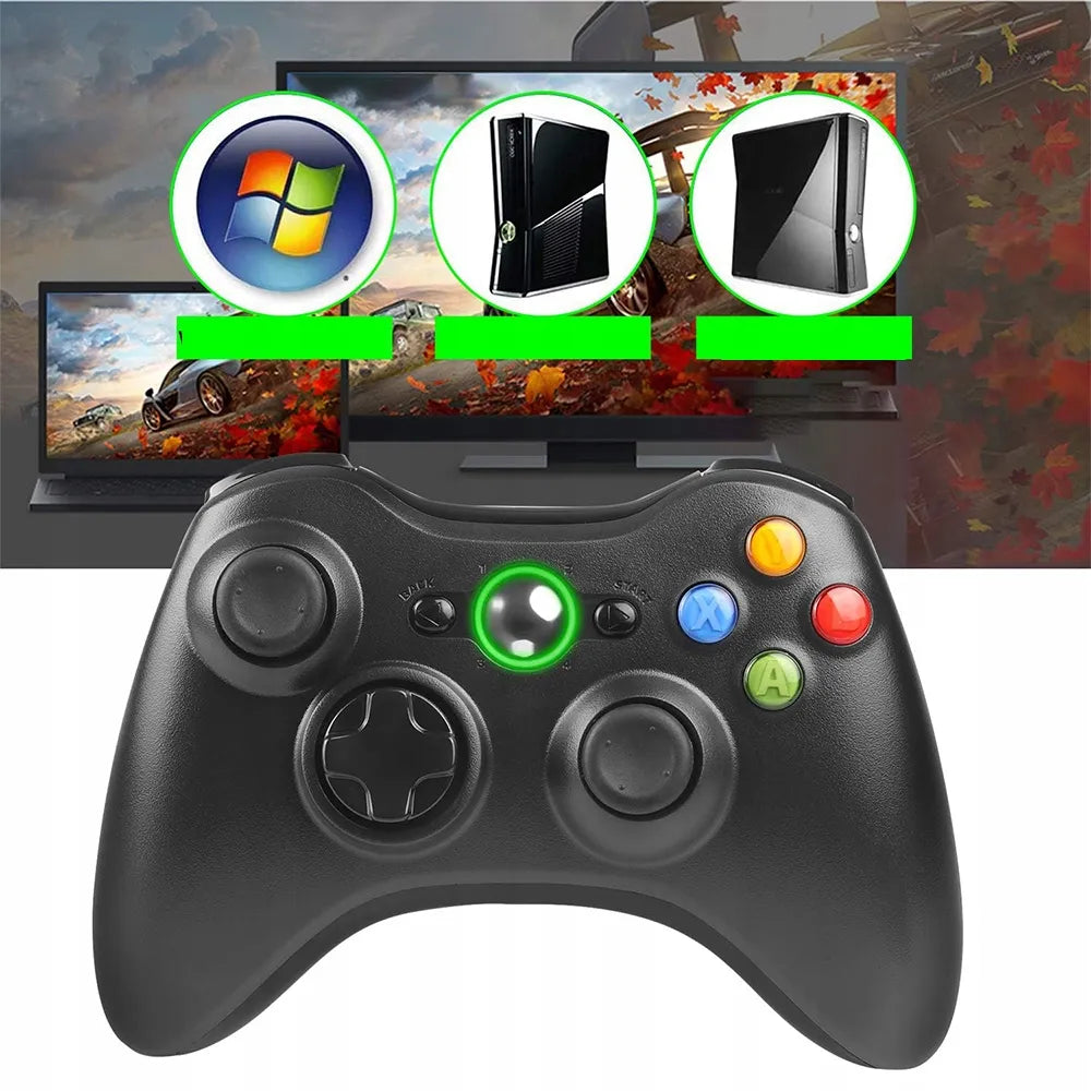 Belaidis „Xbox 360“ valdiklis kompiuteriui, su vibracija