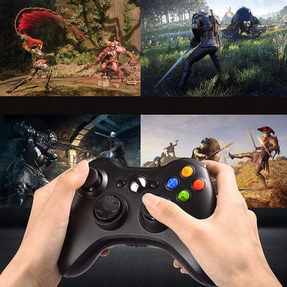 Belaidis „Xbox 360“ valdiklis kompiuteriui, su vibracija