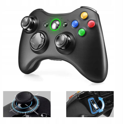 Belaidis „Xbox 360“ valdiklis kompiuteriui, su vibracija