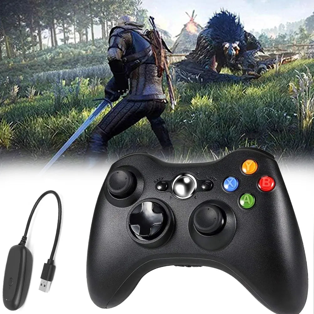 Belaidis „Xbox 360“ valdiklis kompiuteriui, su vibracija