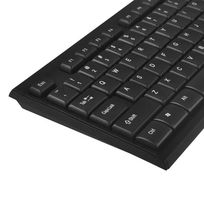 Belaidis žaidimų klaviatūros ir pelės rinkinys NanoRS 1200 DPI juodas
