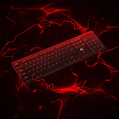 Belaidis žaidimų klaviatūros ir pelės rinkinys NanoRS 1200 DPI juodas
