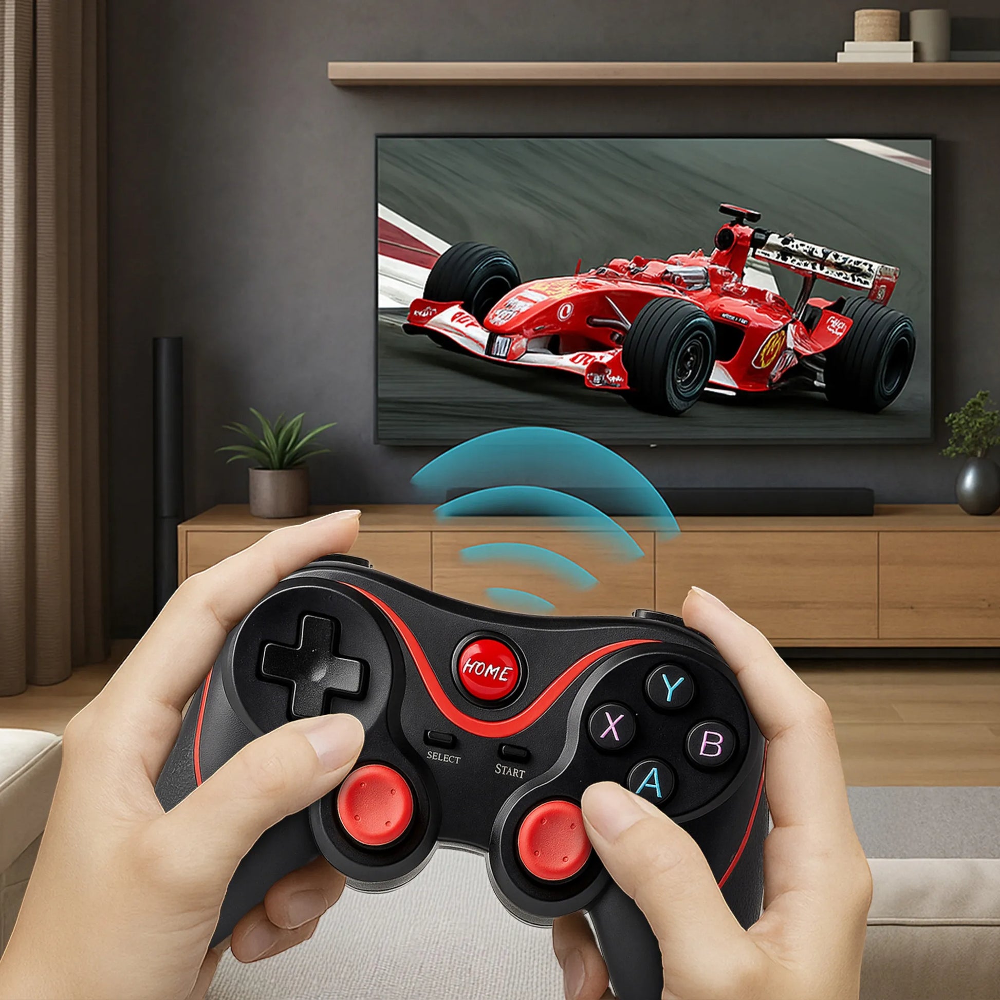 Belaidis žaidimų pultas telefonui Android iOS Bluetooth 4.0 valdiklis