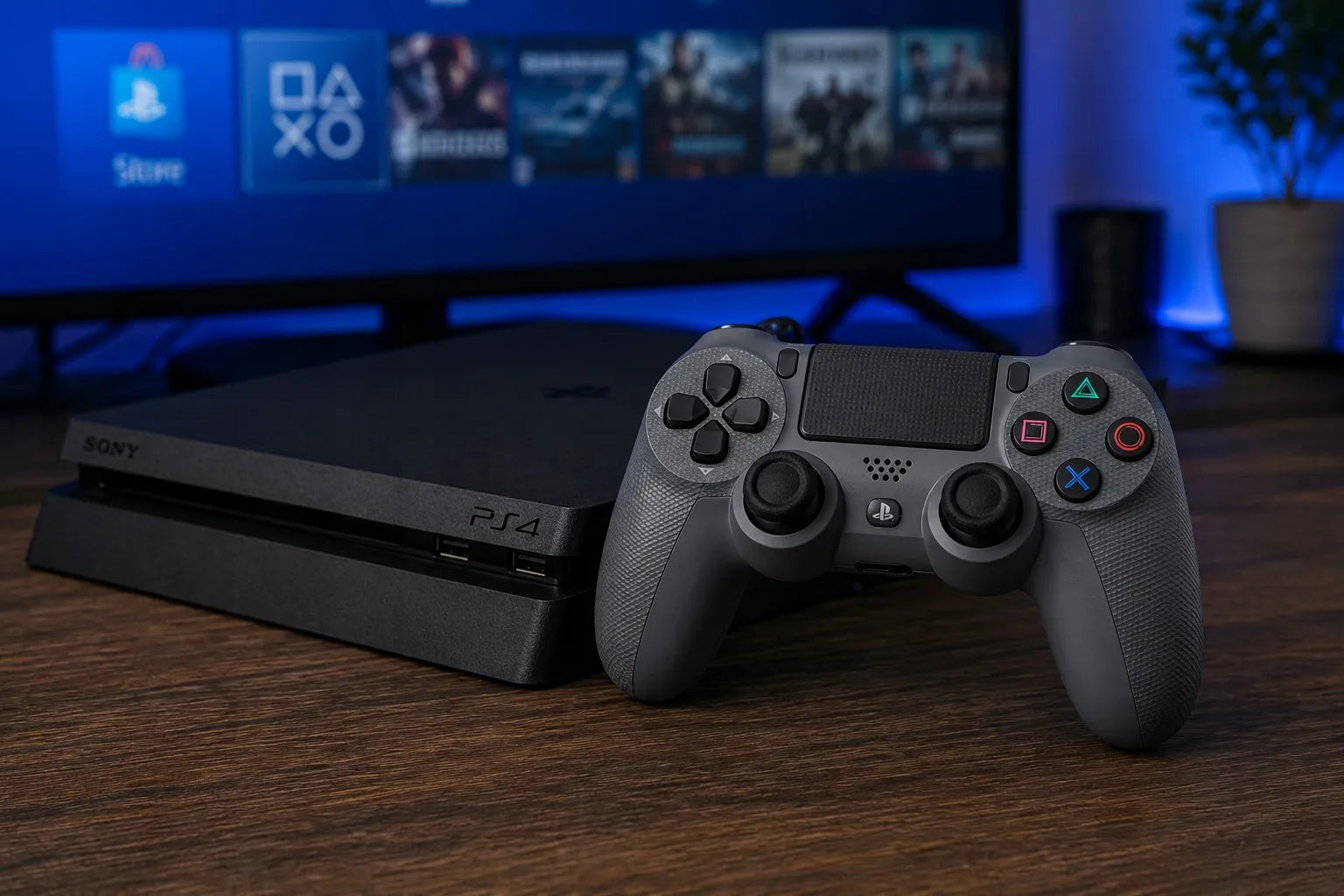 Belaidis žaidimų pultelis PS4 valdiklis DoubleShock pakaitinis su vibracija
