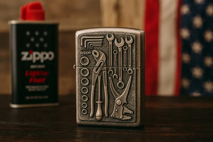 Benzininis vėjui atsparus žiebtuvėlis Zippo TOOL BOX