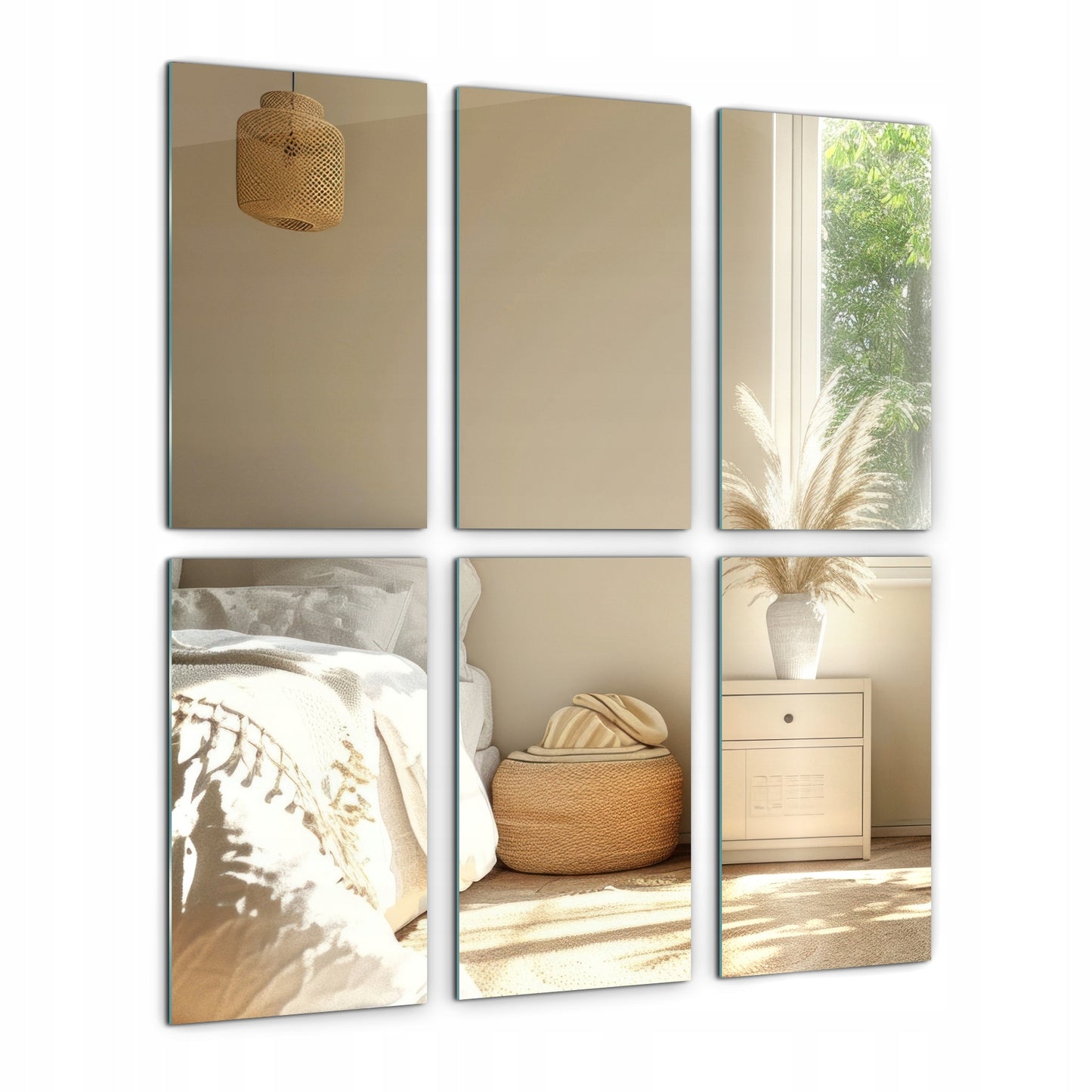 Besirėminės Veidrodinės Plytelės – Glamour Stiliaus Sienų Dekoracija, Lengvas Montavimas 30x16