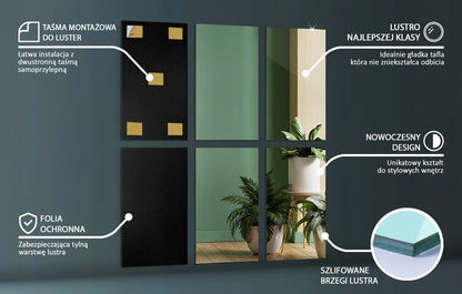 Besirėminės Veidrodinės Plytelės – Glamour Stiliaus Sienų Dekoracija, Lengvas Montavimas 30x16