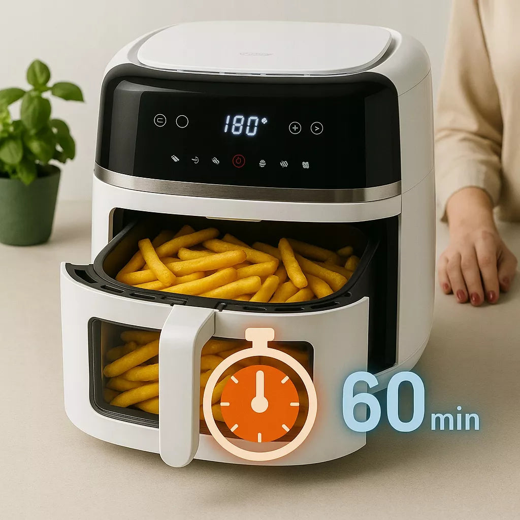 Beztriebė gruzdintuvė „Camry Air Fryer“, 8 l, 2500 W, XXL talpa