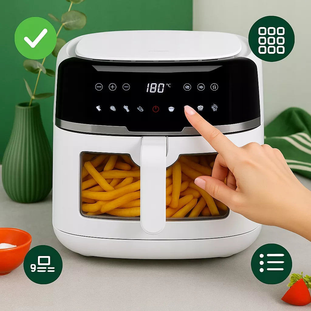 Beztriebė gruzdintuvė „Camry Air Fryer“, 8 l, 2500 W, XXL talpa
