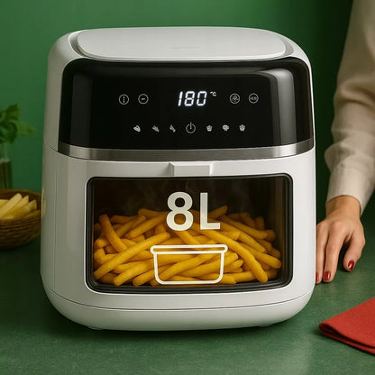 Beztriebė gruzdintuvė „Camry Air Fryer“, 8 l, 2500 W, XXL talpa