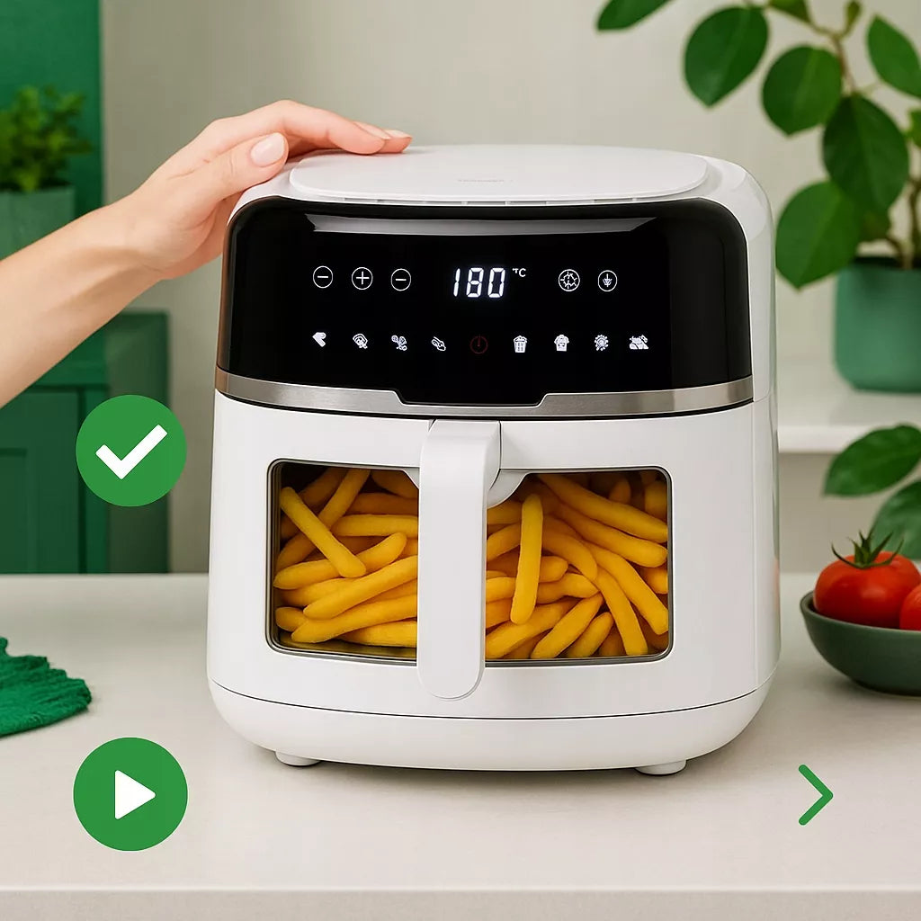 Beztriebė gruzdintuvė „Camry Air Fryer“, 8 l, 2500 W, XXL talpa