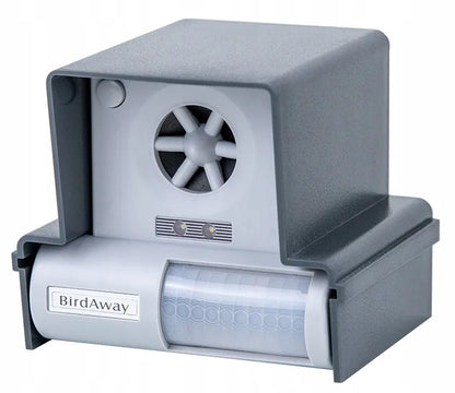 BIRD AWAY paukščių, balandžių, varnėnų, žvirblių, varnų ir juodvarnių atbaidytuvas su maitinimo adapteriu