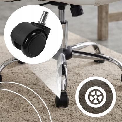 BIURO KĖDĖ 130KG SUKAMAS ERGONOMIŠKAS BIURO KRĖSLAS BALTAS