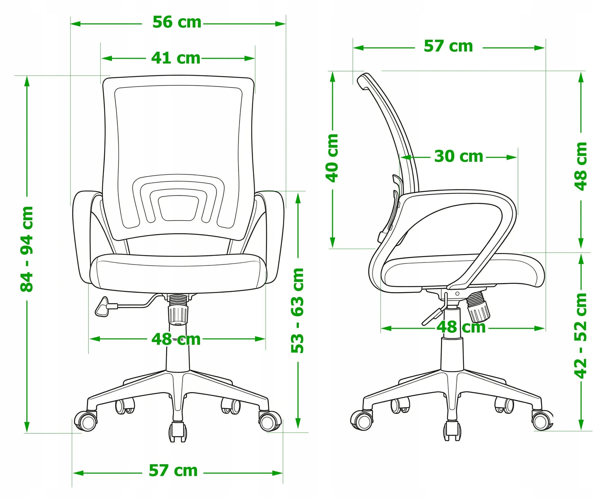Biuro kėdė GIOSEDIO Besisukanti ergonomiška iš tinklelio