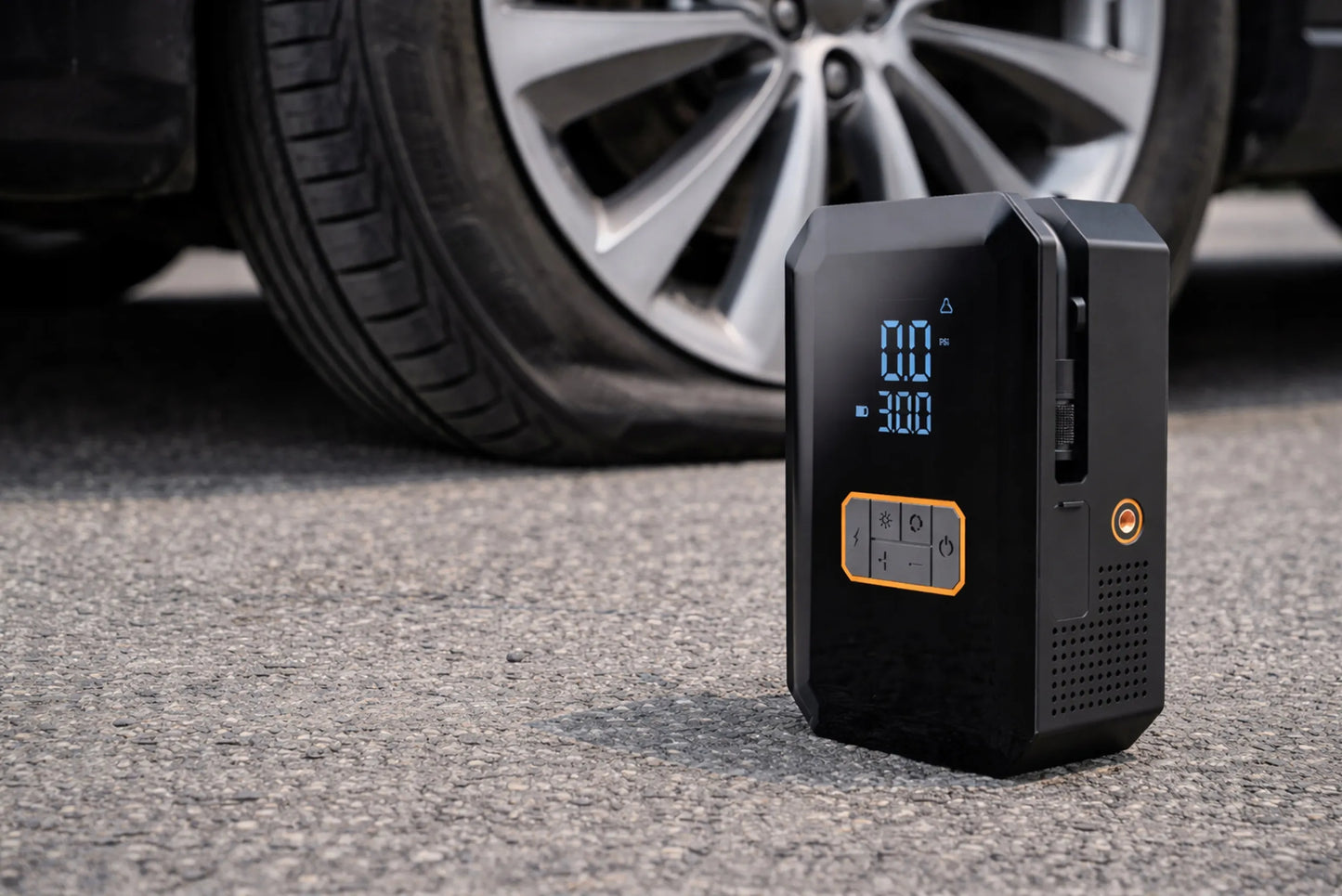 BLOW 12V automobilinis kompresorius su 700A 16000 mAh „Jump Starter“ funkcija, 10,3 bar