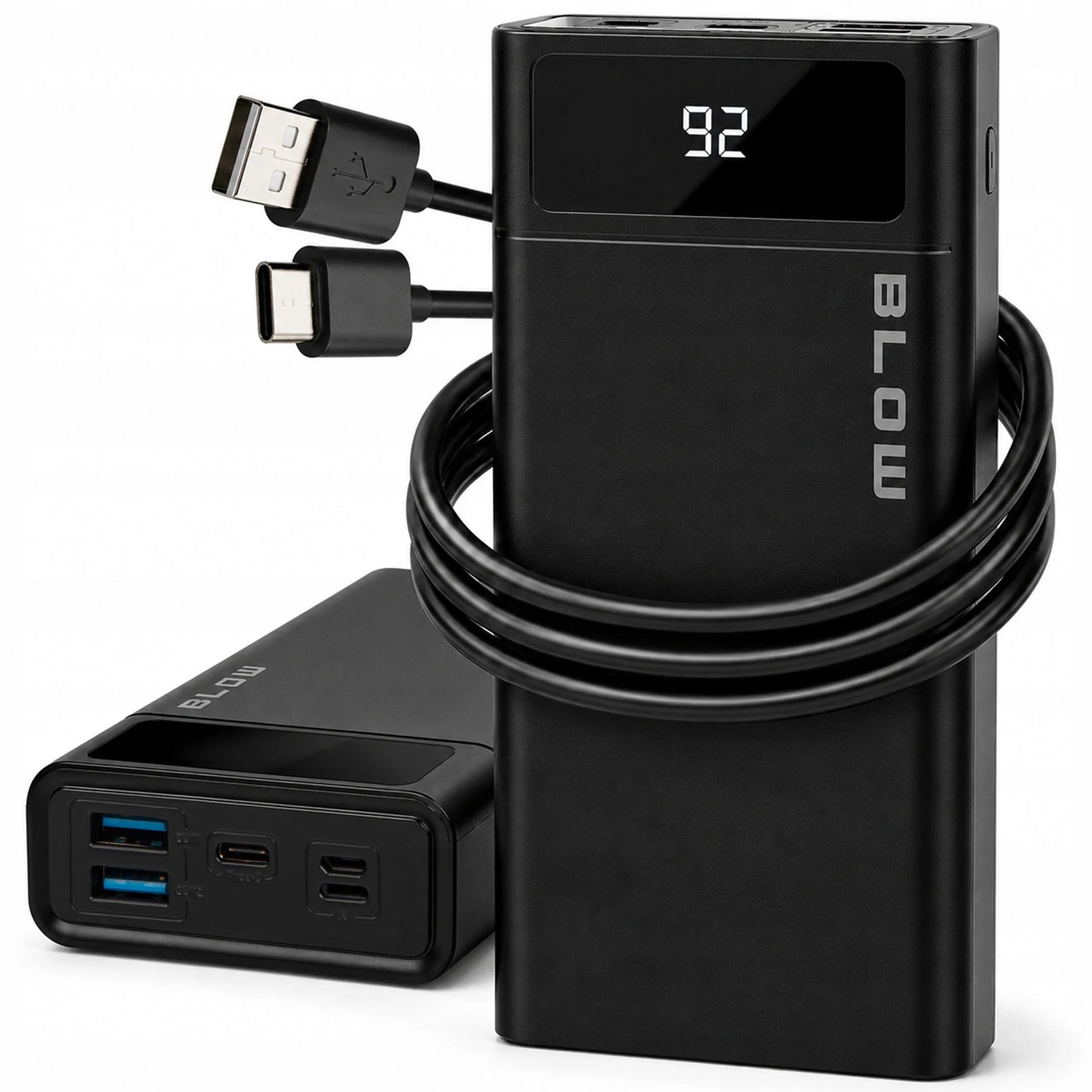 BLOW 20000 mAh 22,5W „Powerbank“ su „Quick Charge“ ir „Power Delivery“ technologija