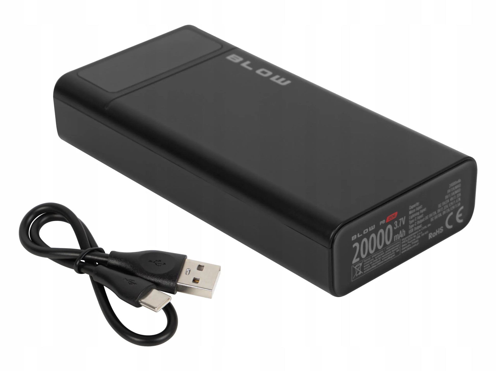 BLOW 20000 mAh 22,5W „Powerbank“ su „Quick Charge“ ir „Power Delivery“ technologija