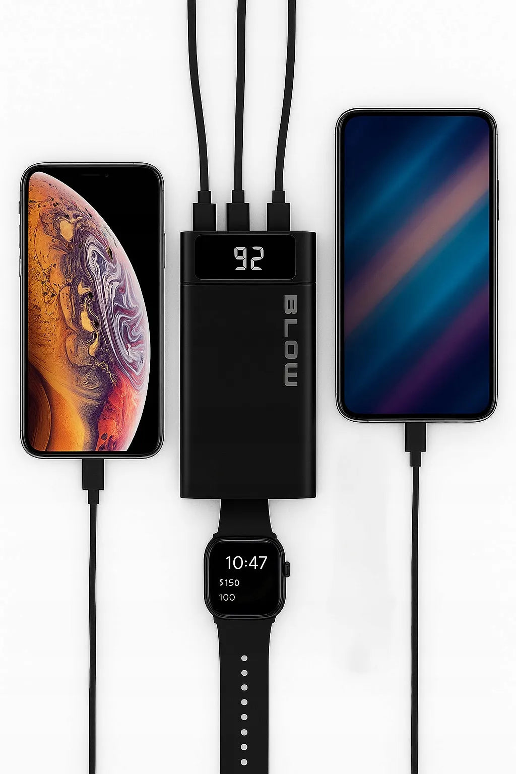 BLOW 20000 mAh 22,5W „Powerbank“ su „Quick Charge“ ir „Power Delivery“ technologija
