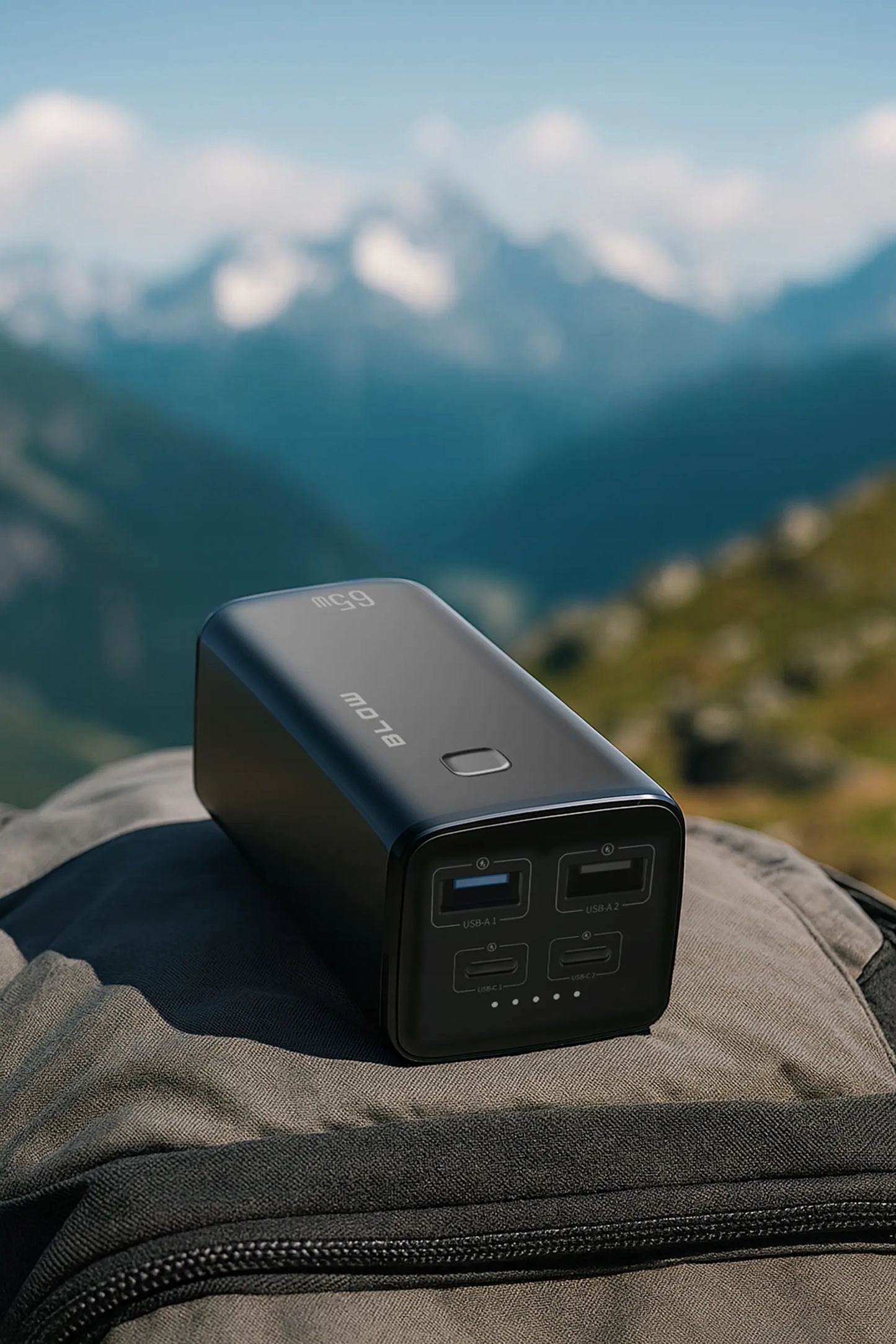 BLOW 20000 mAh 65W QC3.0 PD USB-C Powerbankas nešiojamiems kompiuteriams