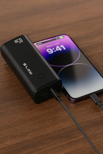 BLOW 20000 mAh 65W QC3.0 PD USB-C Powerbankas nešiojamiems kompiuteriams