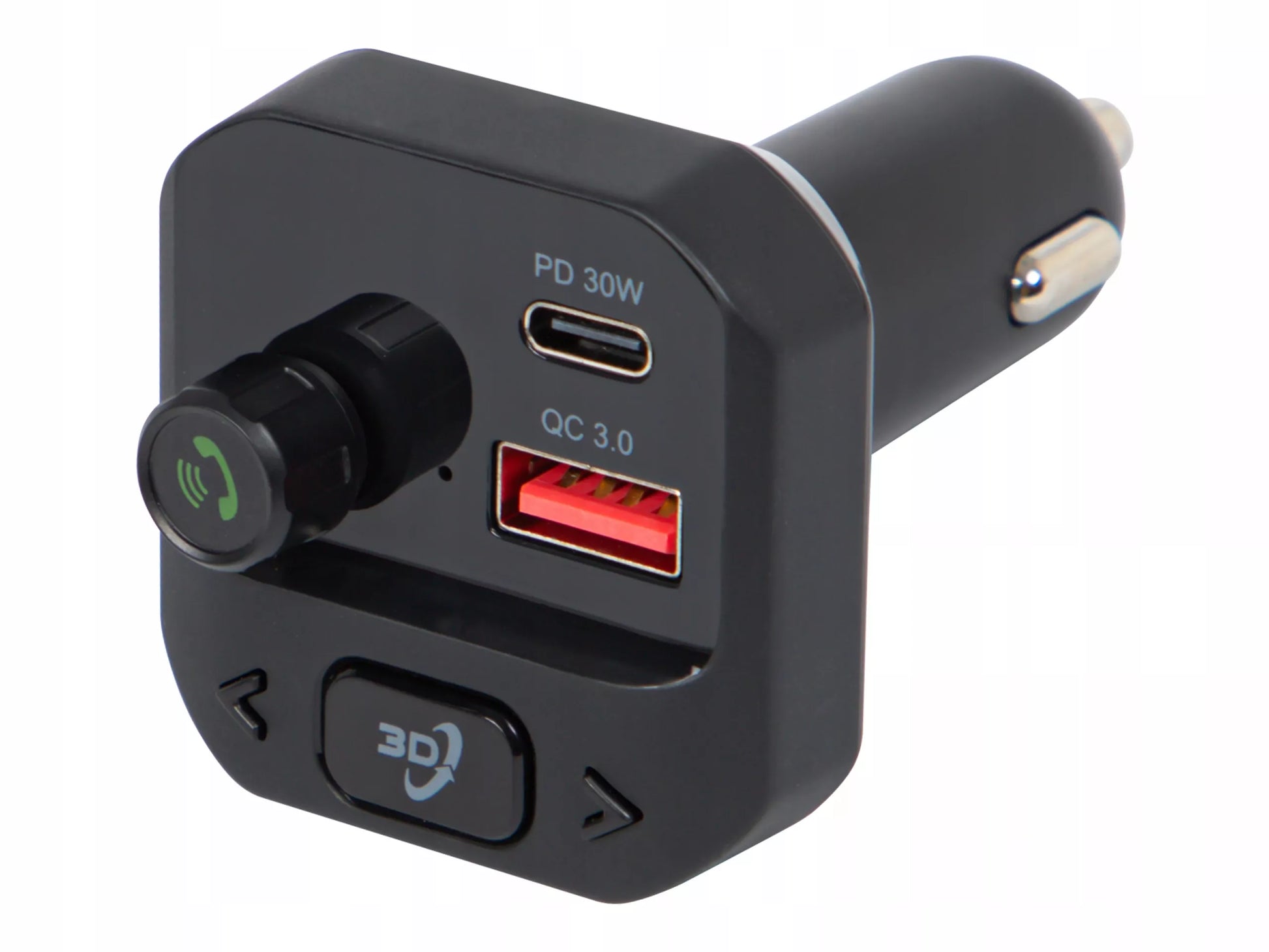 BLOW 74-175 automobilinis FM siųstuvas, Bluetooth įkroviklis su galingais bosais, USB-C PD QC3.0